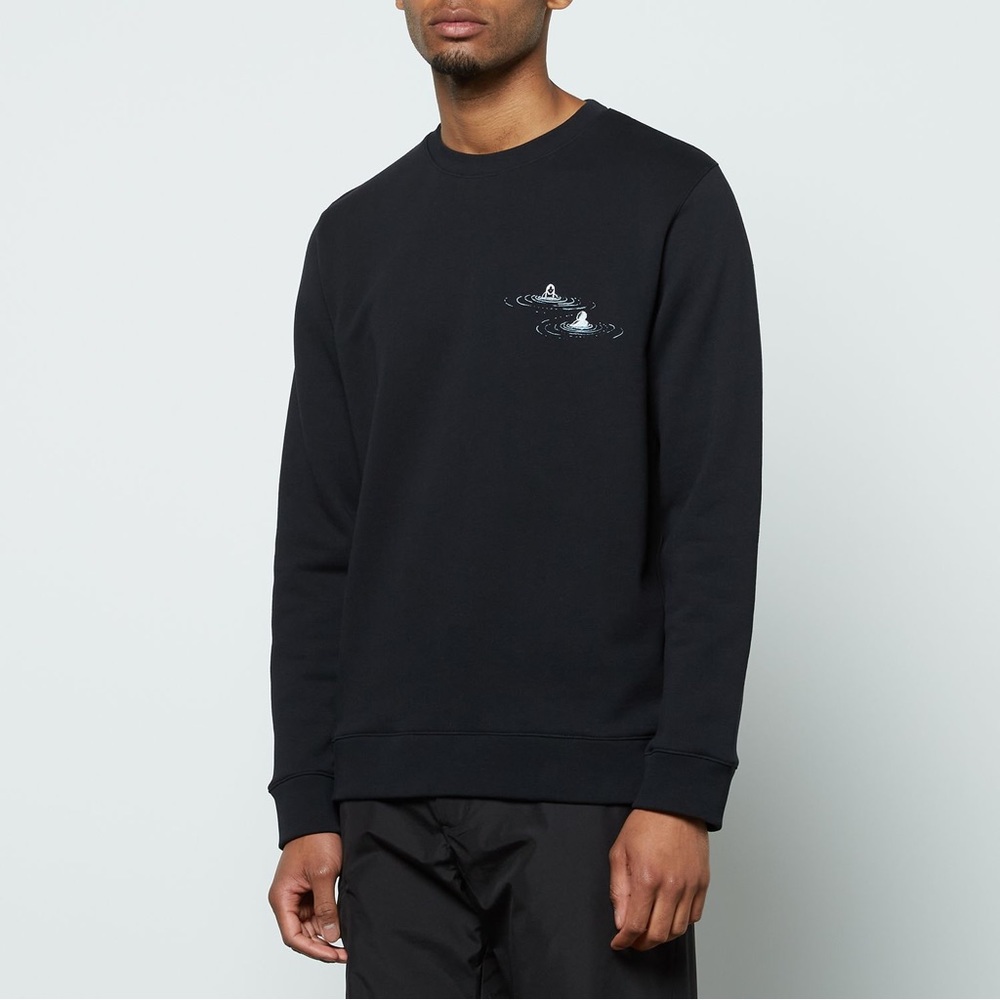 NORSE PROJECTS VAGN NORSE  X DANIEL FROST SWIMMERS SWEATSHIRT BLACK M